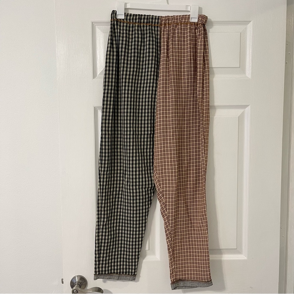 Nothing Matches Split Leg Plaid Pant